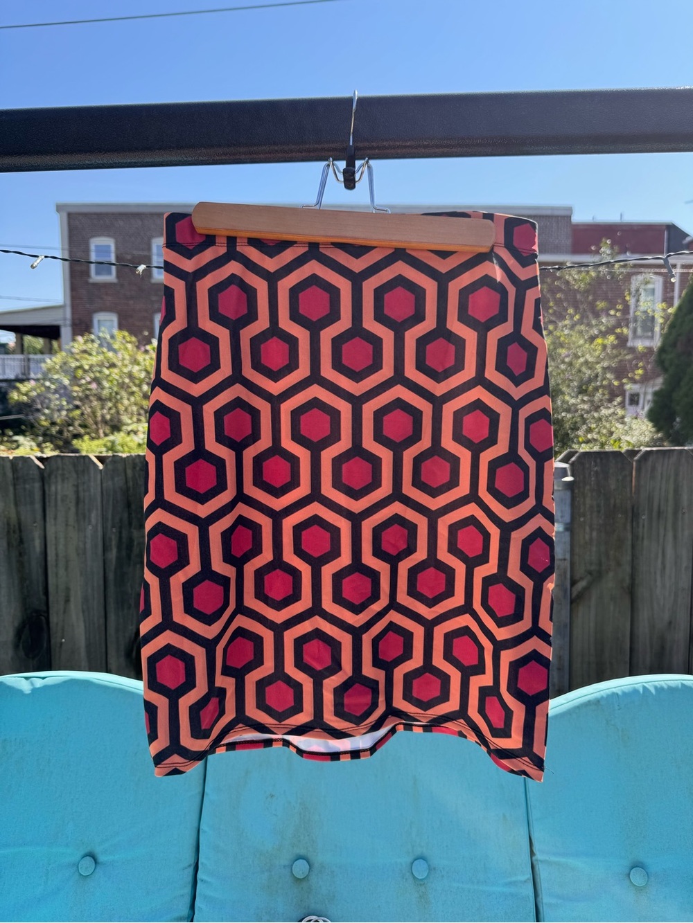 The Shining Mini Skirt in Pink and Orange